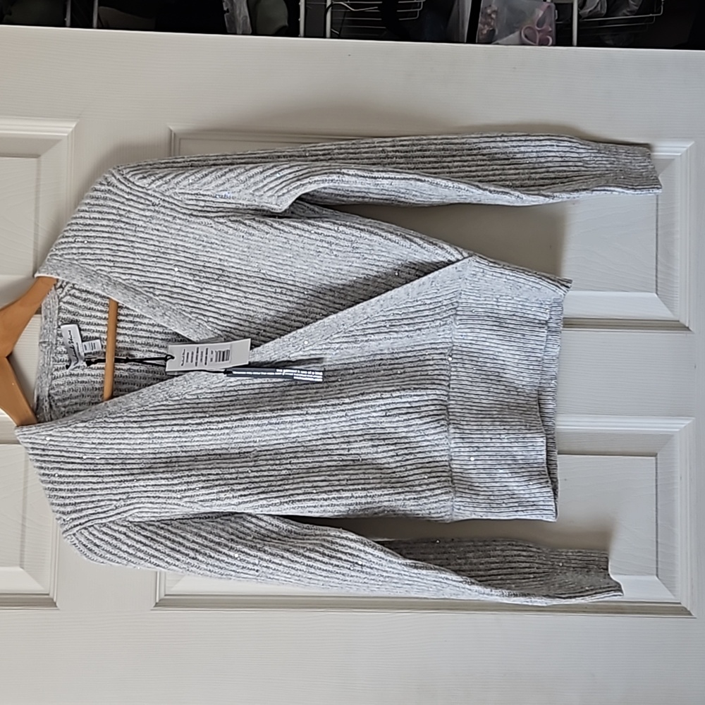 Michael Stars ,NWT, Laurel Surplice Sequins Sweater,XSP - Picture 2 of 7